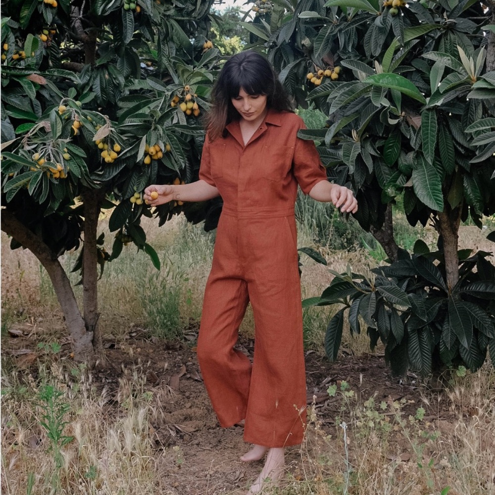 Christy dawn penny jumpsuit. Worn a few times … I’m 5’2 and it fits me perfect.